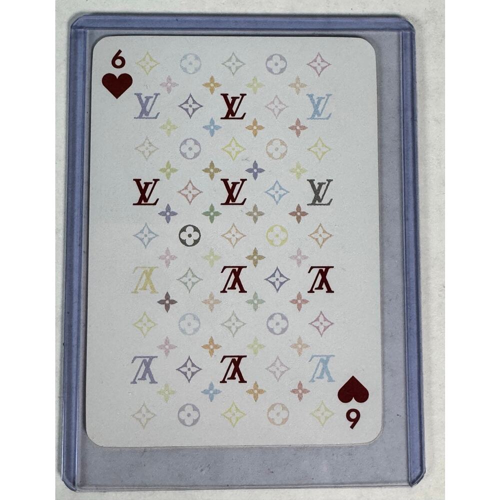 Louis Vuitton Multicolor Monogram Collectible Playing Card 6 of Hearts